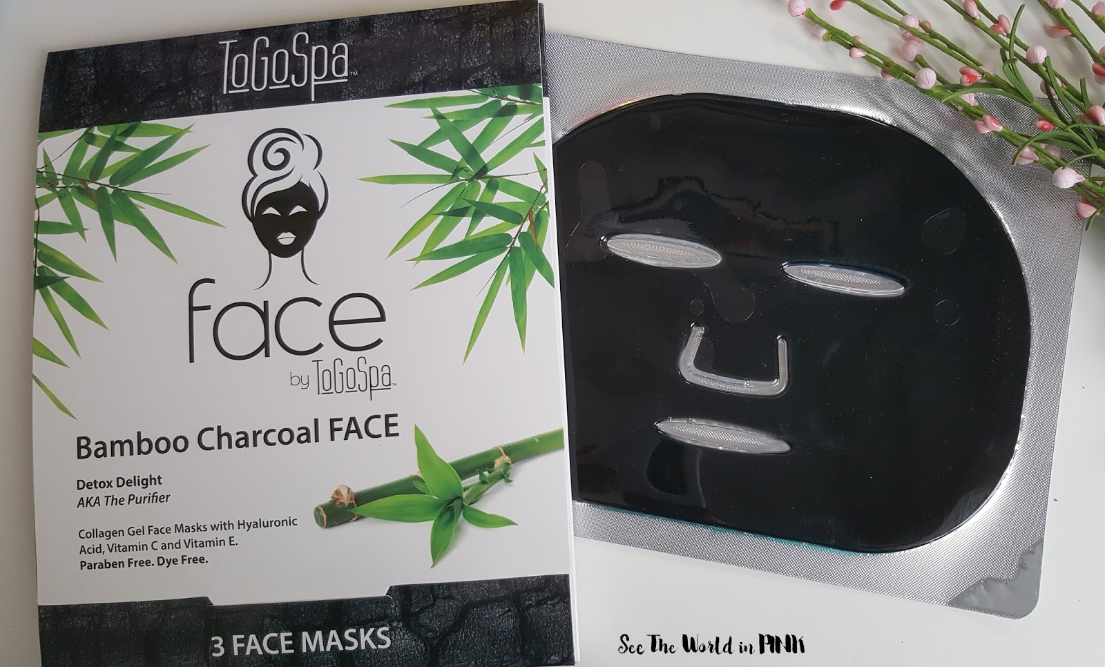 Mask Wednesday - ToGoSpa Bamboo Charcoal FACE Collagen Gel Mask Review
