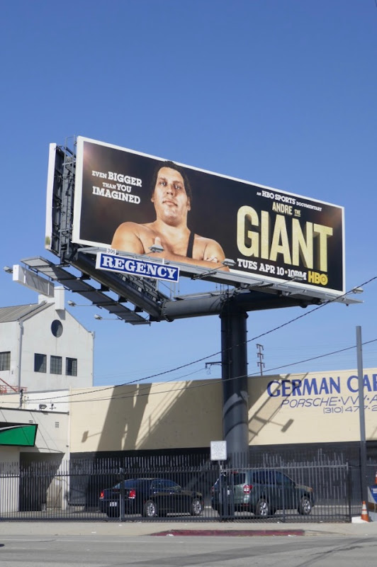 Andre The Giant HBO Sports billboard Andre The Giant HBO Sports billboard