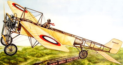 Jorge Chávez Imagen de Jorge Chávez en su avioneta a colores