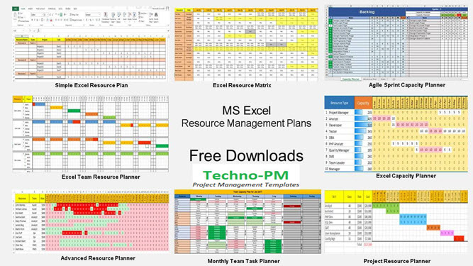 resource plan templates, resource management using excel