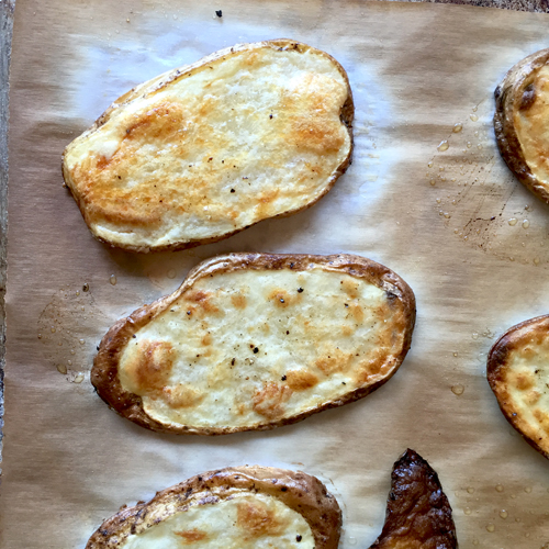 Food Pusher Plank Potatoes