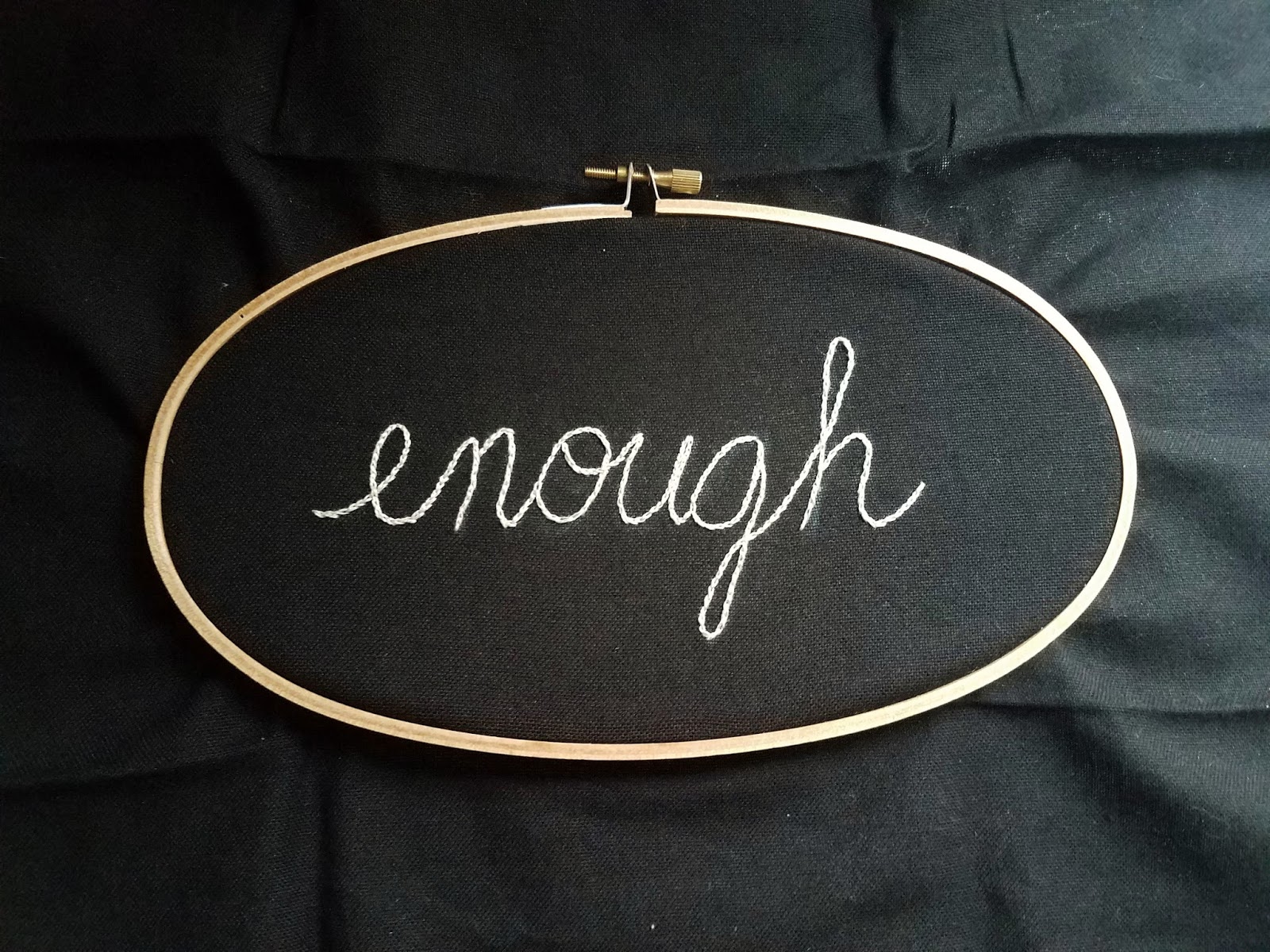 Enough embroidery by floresita on Feeling Stitchy