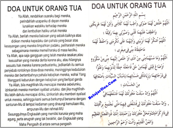 Sumber Islam Doa  untuk  orang  tua yang sudah meninggal  