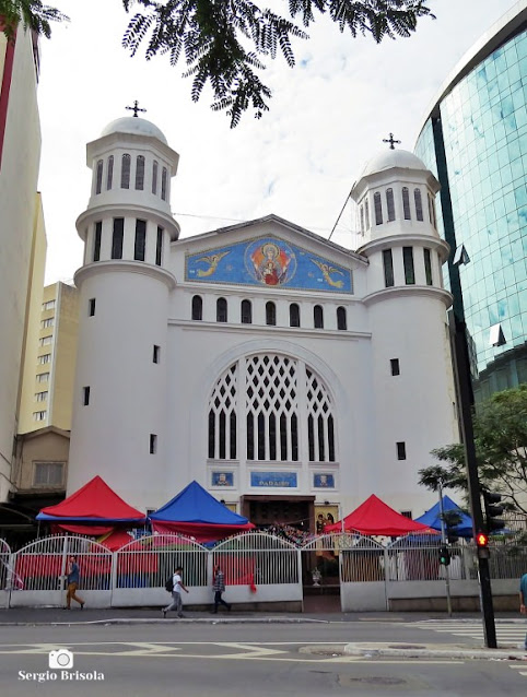 Vista ampla da Igreja Nossa Senhora do Paraíso - Paraíso - São Paulo