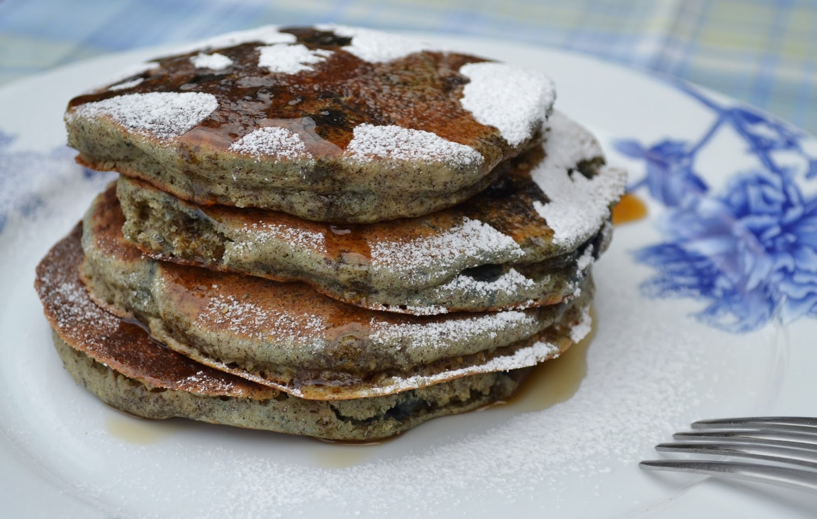 Sunday Morning WakeUp Call Blueberry Buckwheat Oatmeal Pancakes