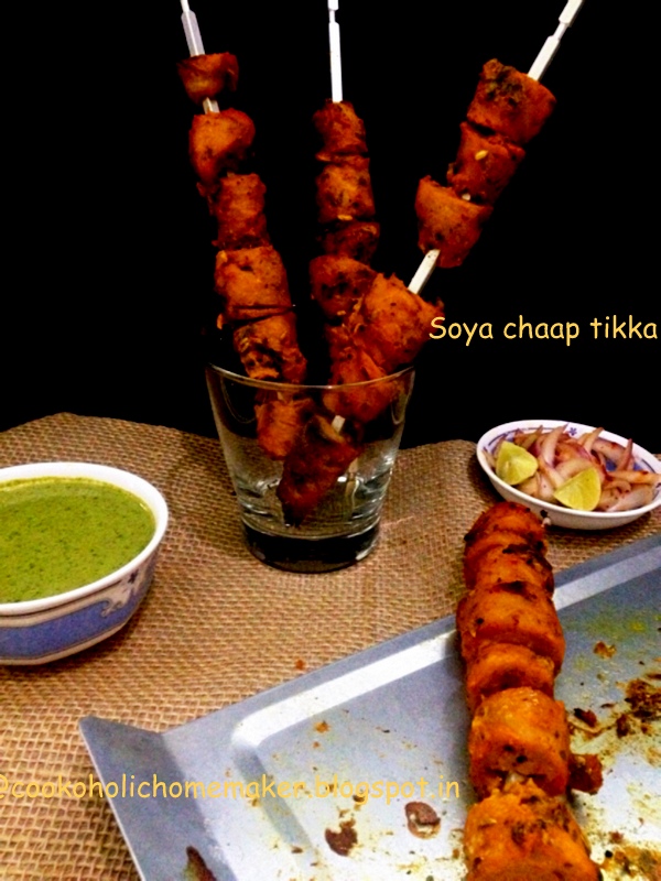 Let's Cook! Soya chaap tikka
