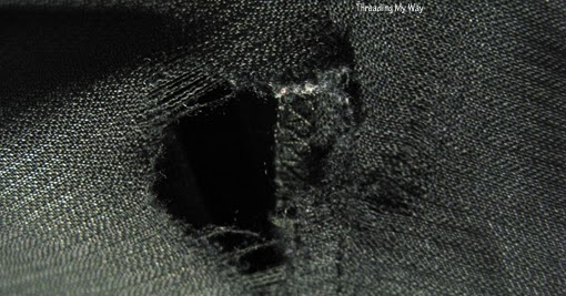 Threading My Way: Fixing a Hole in Suit Pants...