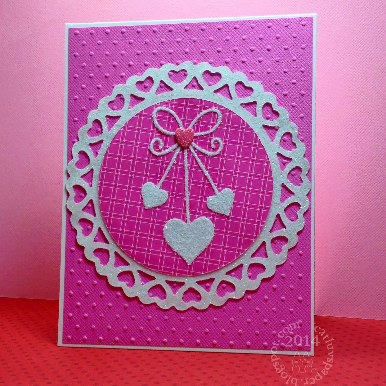 Cat Luvs Paper Round Heart