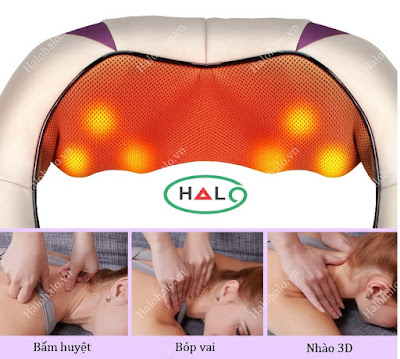 Bị đau vai gáy nên dùng đai massage vai gáy Đai massage vai 3D Shika