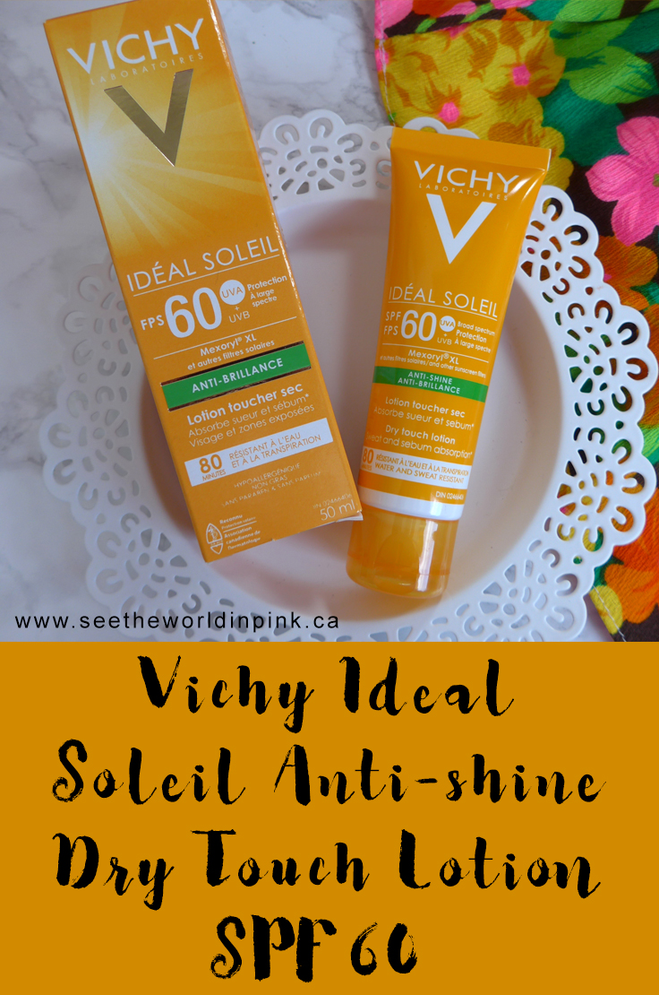 Vichy Ideal Soleil Anti-Shine Dry Touch Lotion SPF60 - Facial Sunscreen Review! 