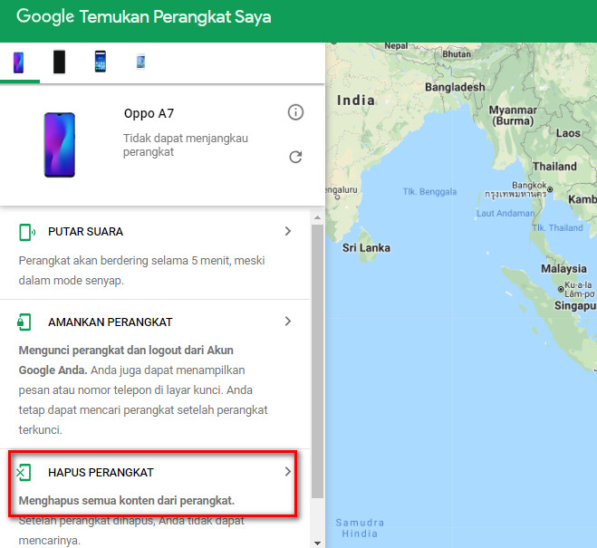 Cara Mengatasi HP OPPO A7 Lupa Password dengan Find My