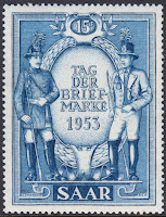 Saar Stamp Day 1953