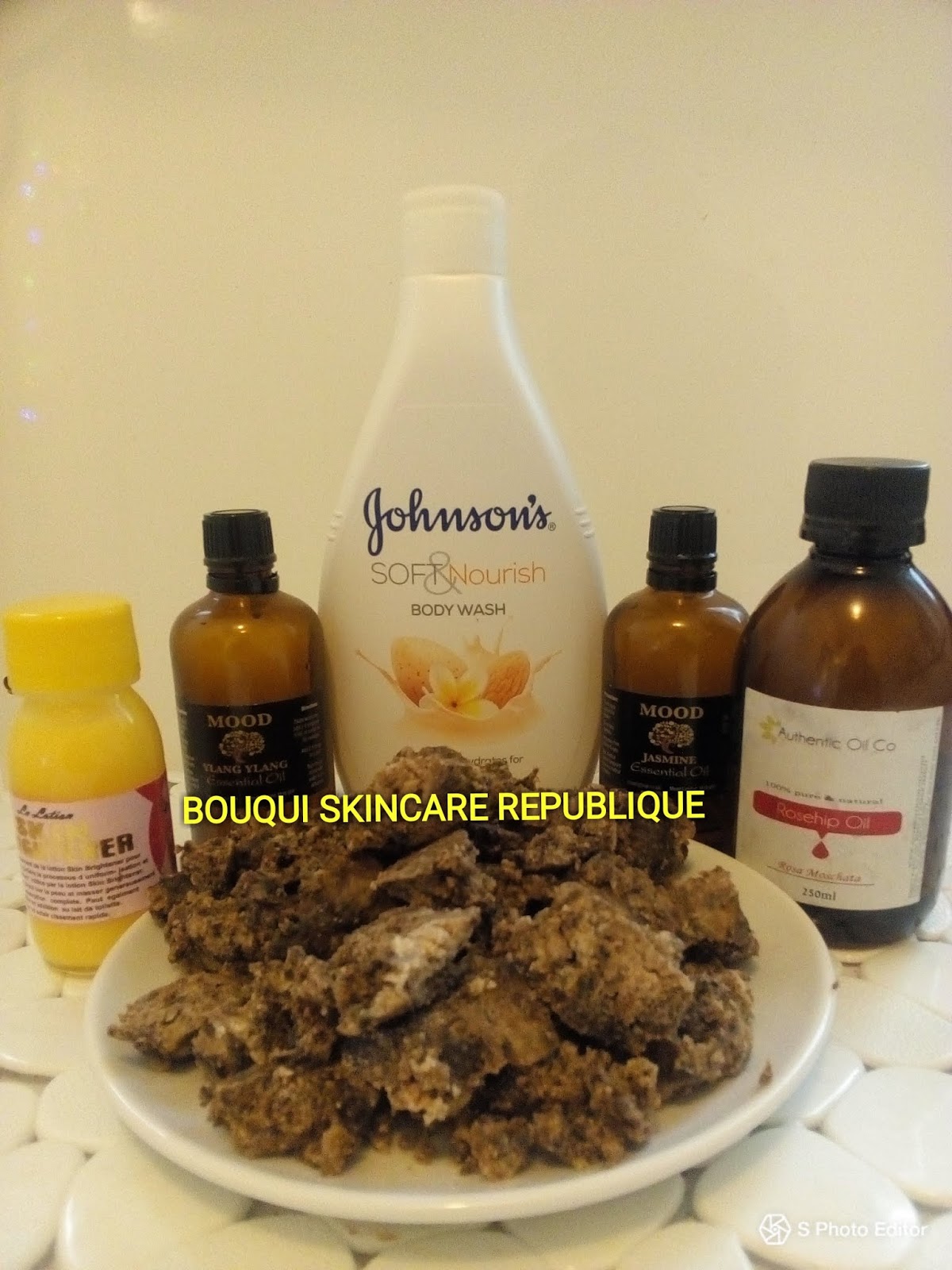 BODY WASH MADE WITH AFRICAN BLACK SOAP FOR A GLOWING, TONING OR