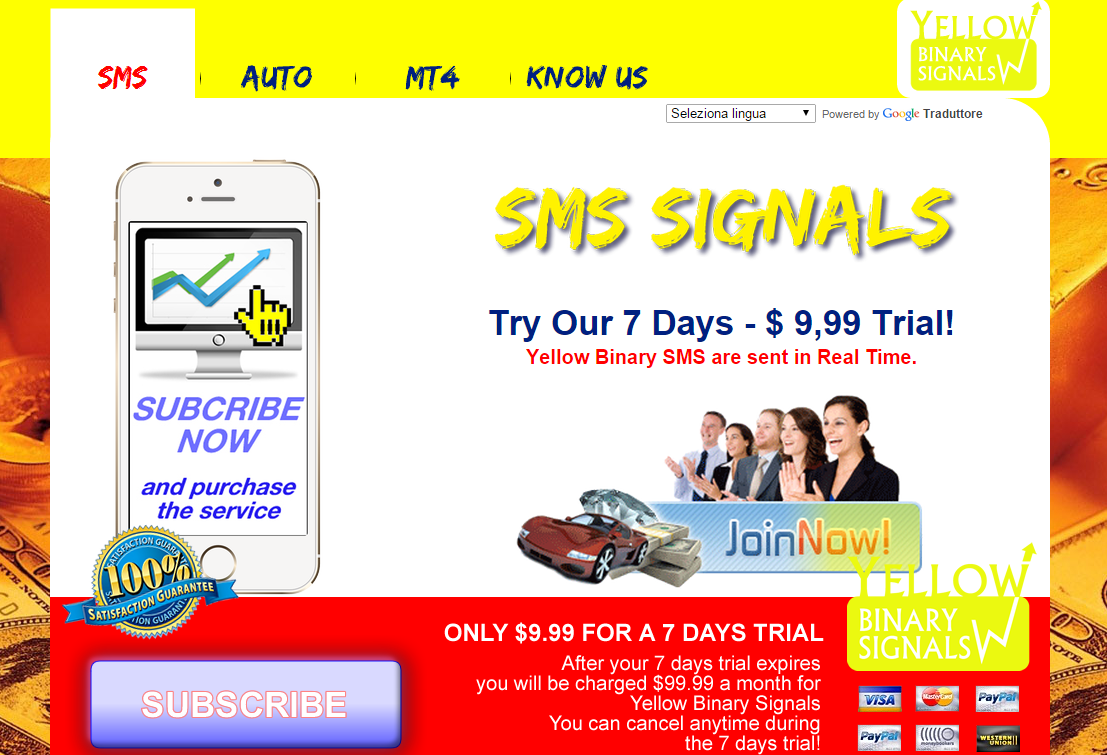 Binary options sms signals