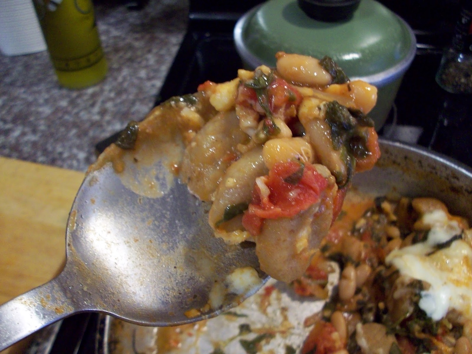 A Perpetual Food Tour Skillet Gnocchi with White Beans and Spinach