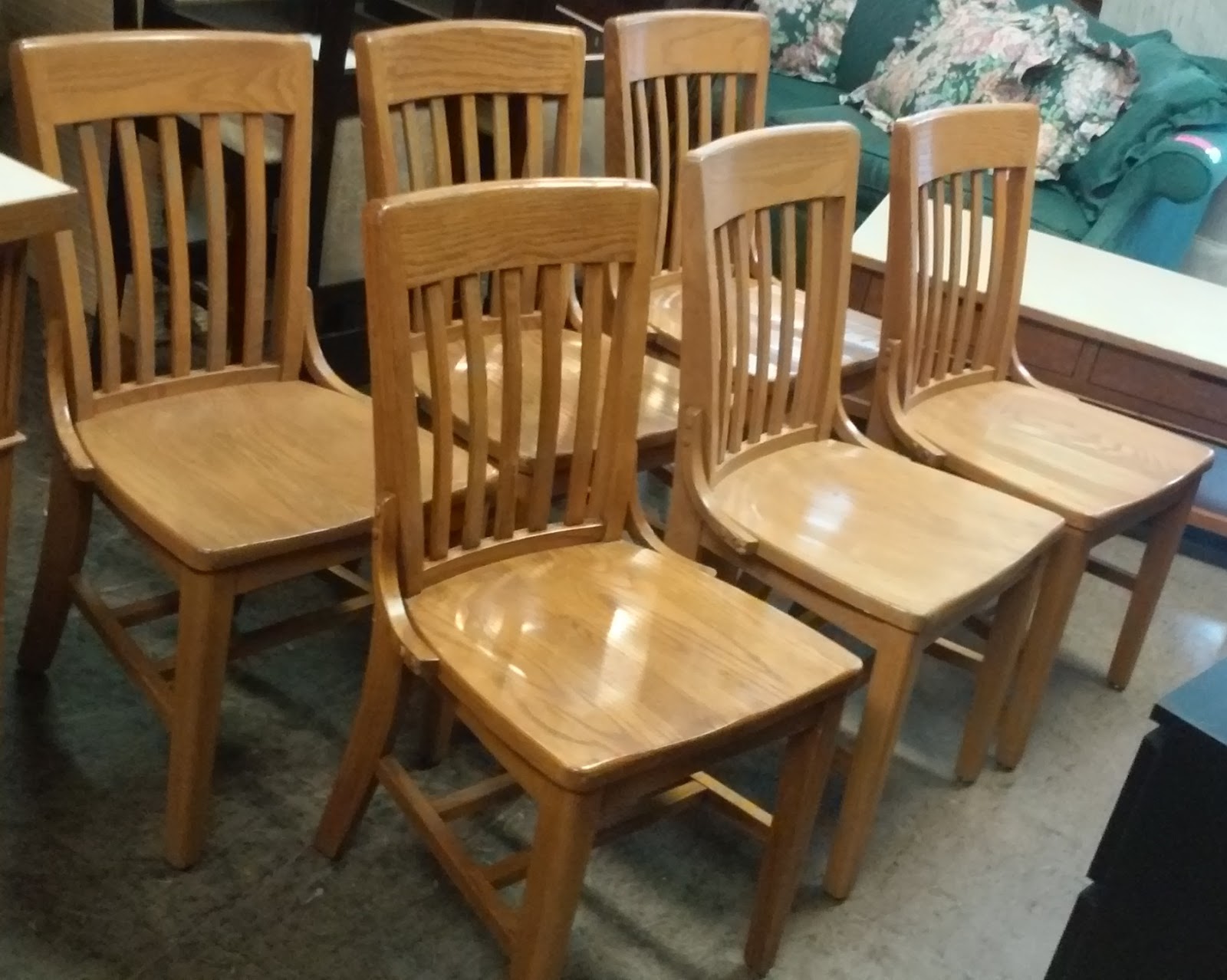 Arm Light Oak Dining Room Chairs