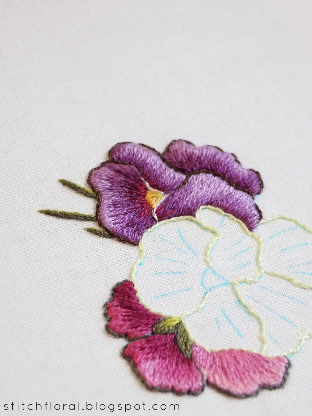 Needle Painting stitch along: part 3 - Stitch Floral