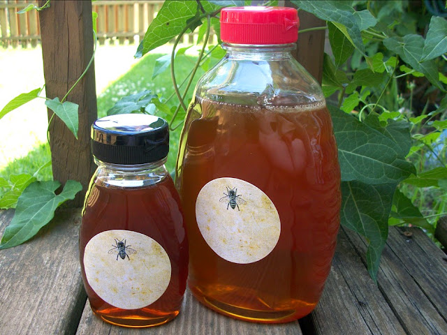 honey bottle label