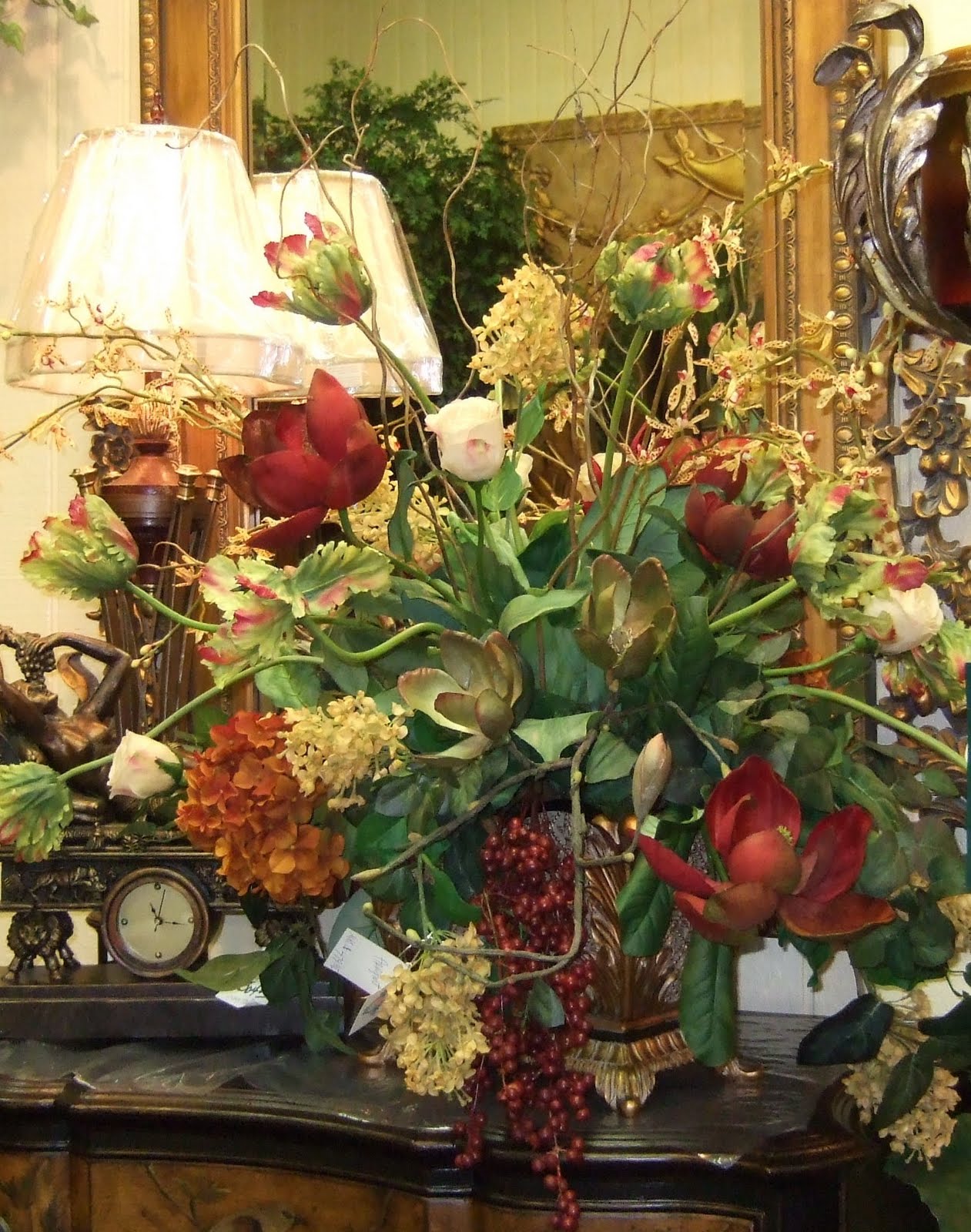 AnaSilkFlowers Pictures!!!!,Luxurious large silk floral Centerpiece