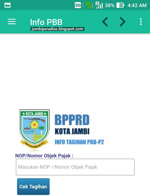 Cek Tagihan PBB Jambi Tempat Pembayaran PBB di Jambi
