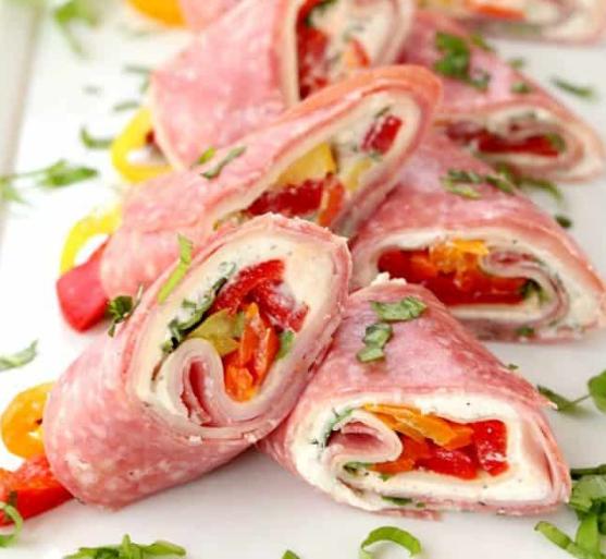 Italian Deli Roll Ups the recipes