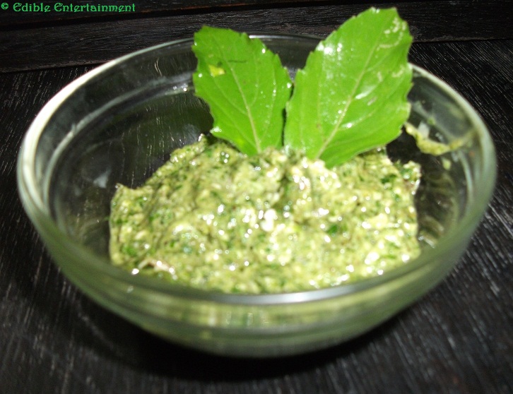 Edible Entertainment MintBasil Pesto Sauce
