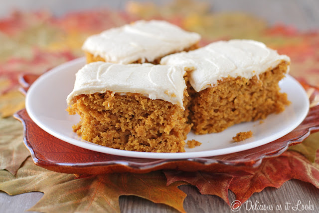 Pumpkin Spice Bars with Maple Icing {Gluten-Free, Gum-Free, FODMAP-Friendly} / Delicious as it Looks Pumpkin Spice Bars with Maple Icing {Gluten-Free, Gum-Free, FODMAP-Friendly} / Delicious as it Looks