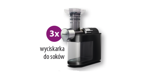 Wygraj wyciskarkę do soków Philips Konkurs
