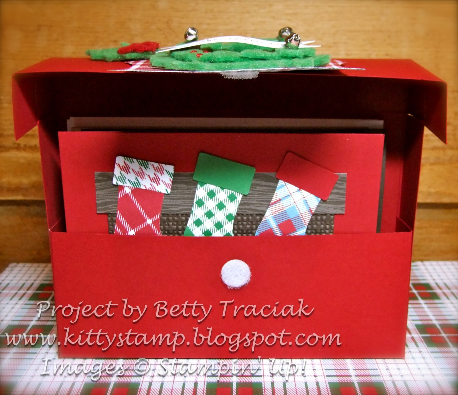 Kitty Stamp Christmas Card Box