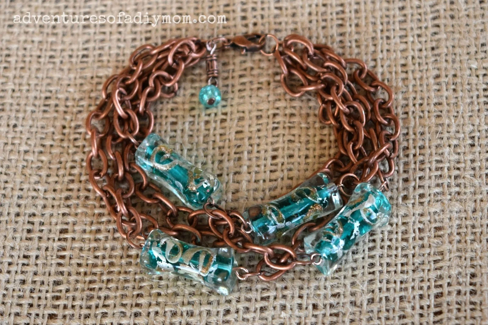 Turquoise and Copper Bracelet