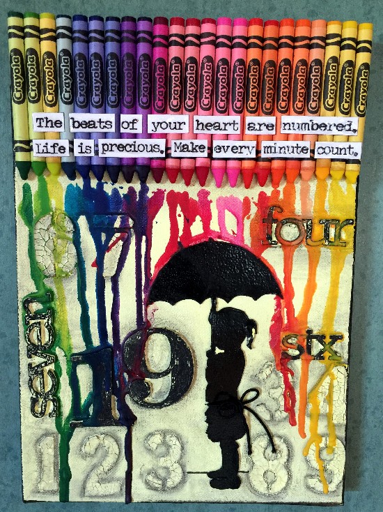 CREATIVITY IS CONTAGIOUS NUMBERS CANVAS FOR CREATIVE CARTE BLANCHE