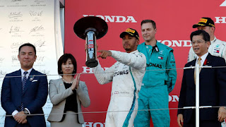 Lewis Hamilton conquista el Gran Premio de Japón; se acerca al título
