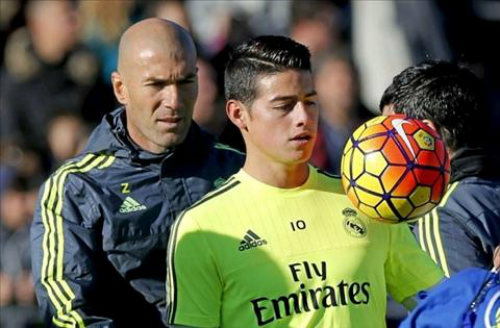 Rodriguez đã không được ông thầy Zidane tin dùng