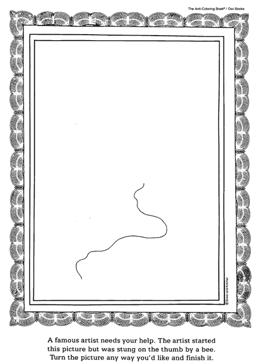 Dynamic Anti Coloring Book Picture Digital Art