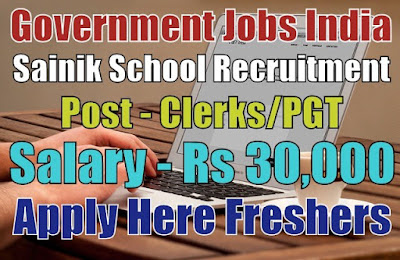 Sainik School Recruitment 2018
