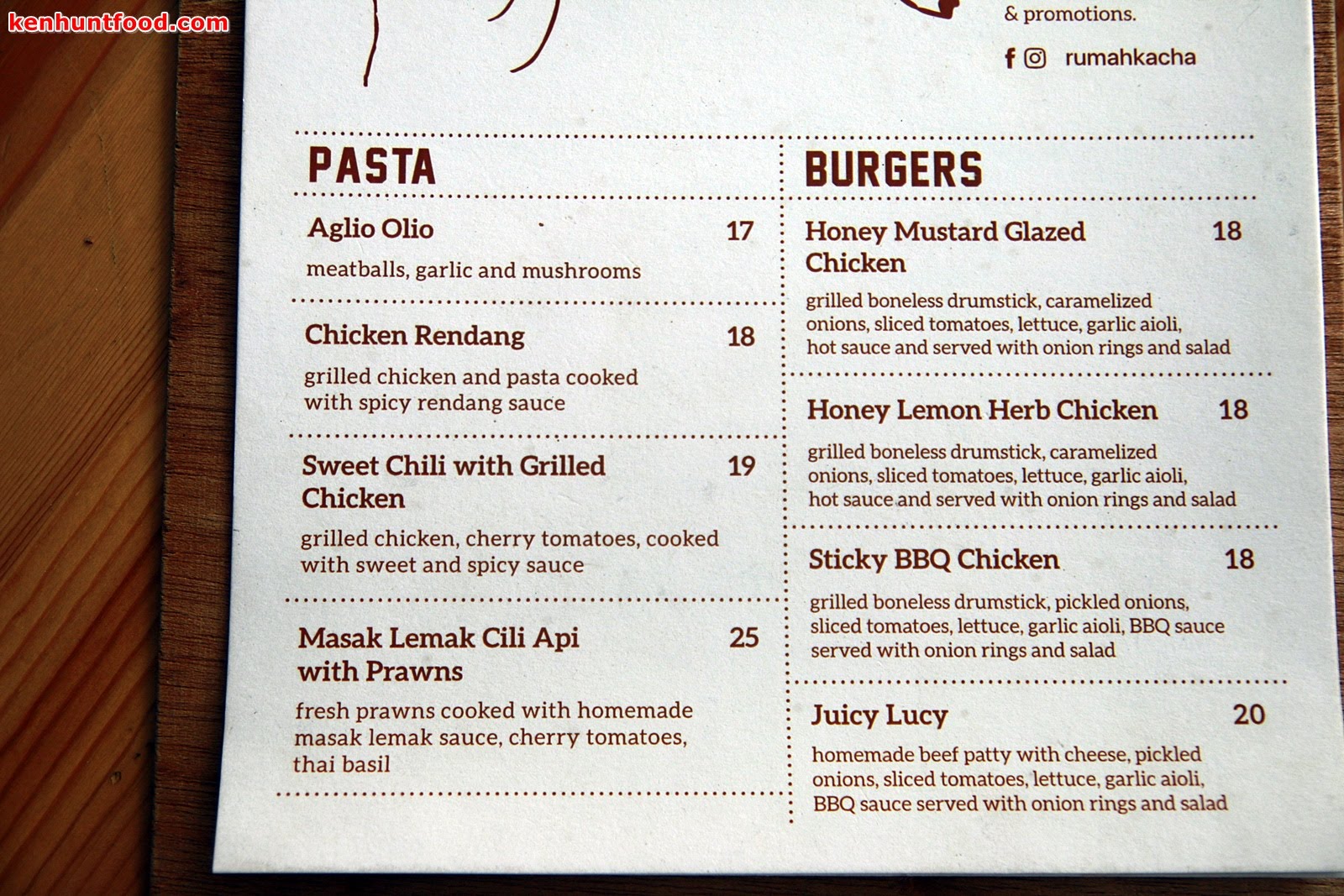 KEN HUNTS FOOD Rumah Kacha By The Kapits Hin Bus Depot,