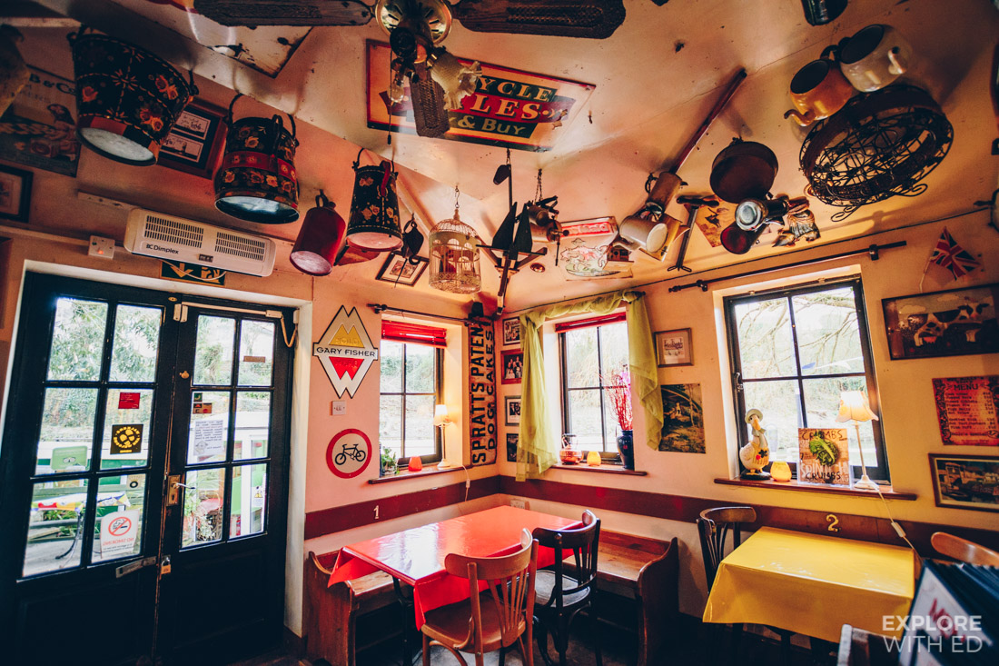 Quirky decor inside Bradford-on-Avon's The Lock Inn