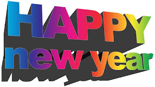 Happy New Year text with holiday background -06