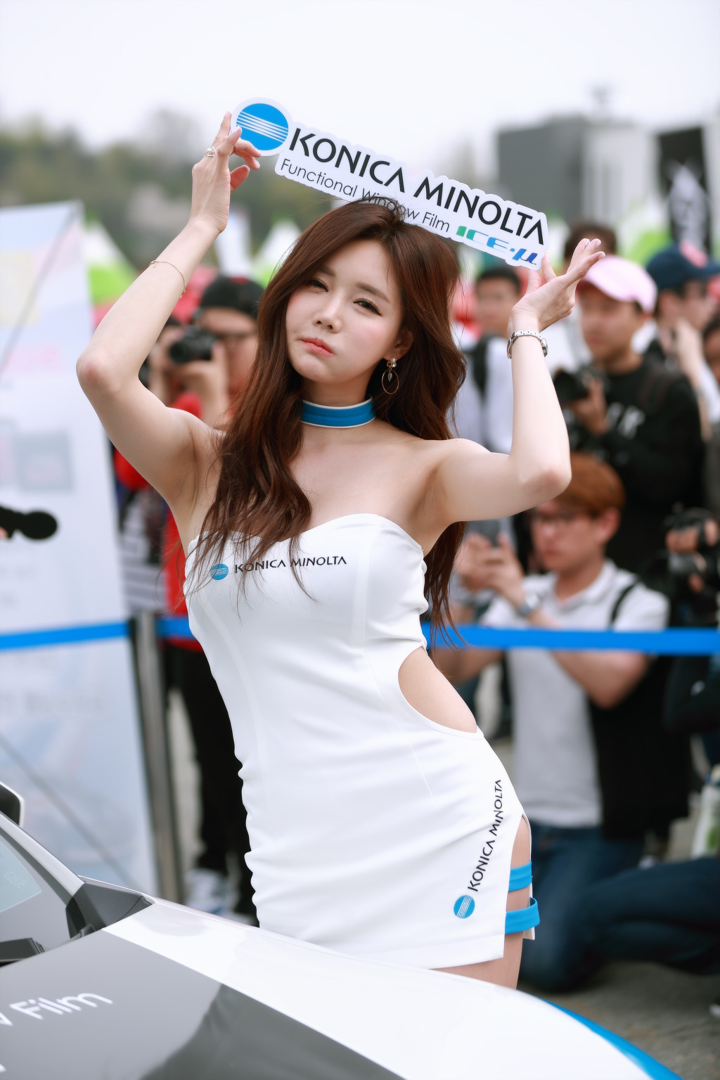 Korean Model Han Ga Eun in CJ Super Race, Round 1 - 2017