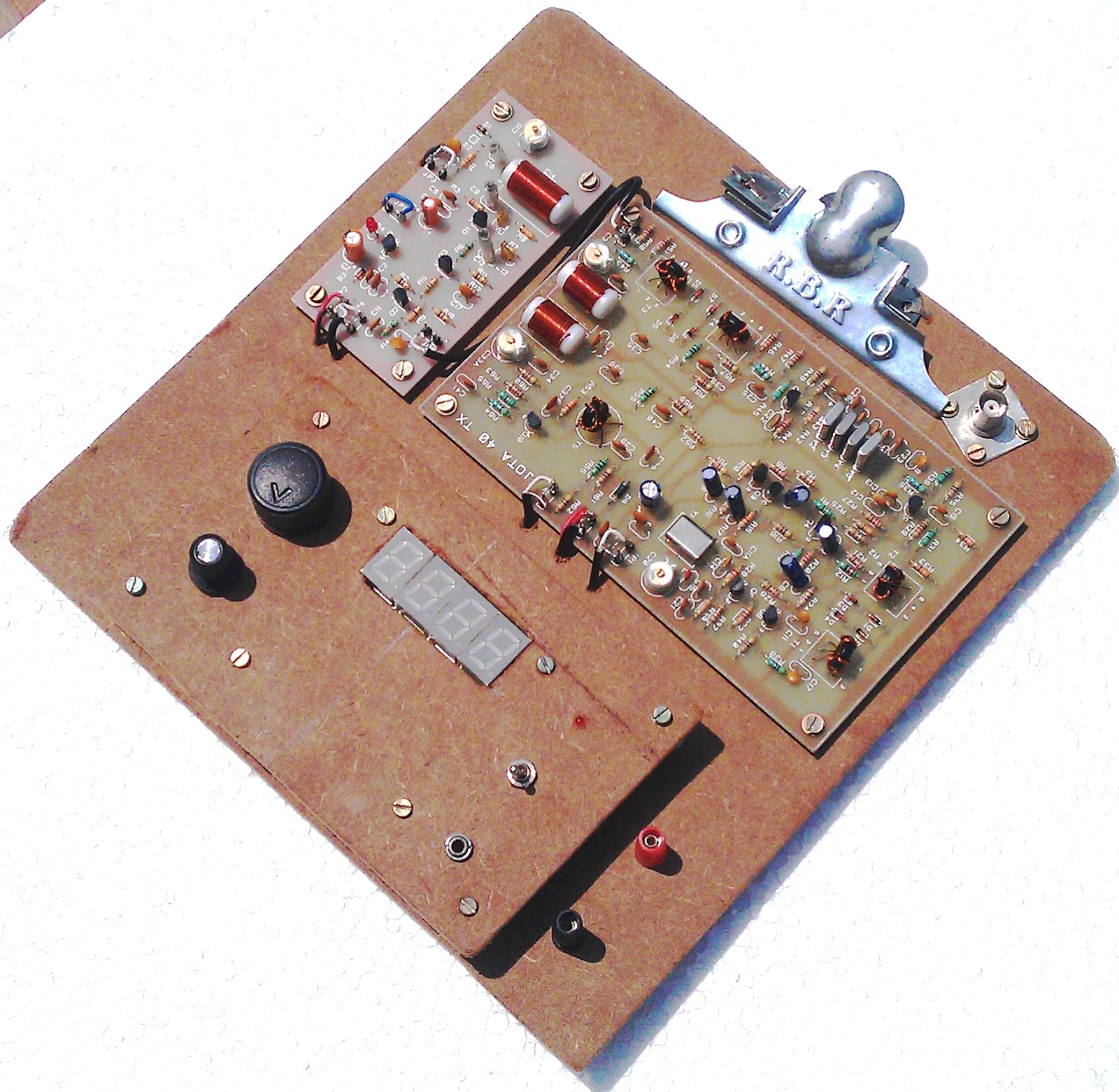 Ham Radio MIPL Low Power Transmitter on Examination Board
