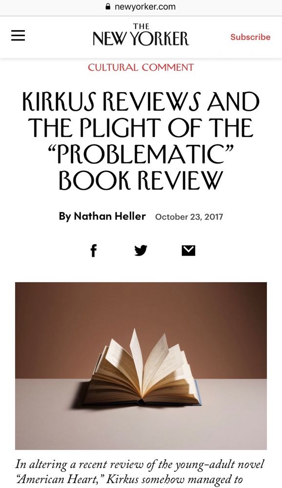 Kirkus Reviews and the Plight of the “Problematic” Book Review