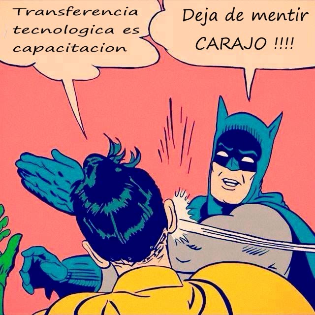 Capacitacion NO es transferencia tecnologica