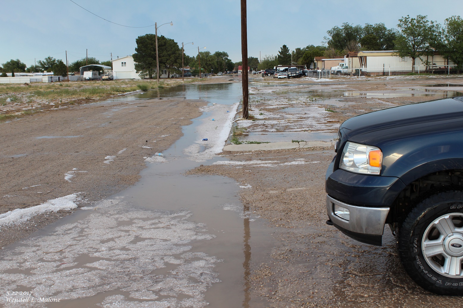 Carlsbad, New Mexico Hail Storm Monday, May 22, 2017.
