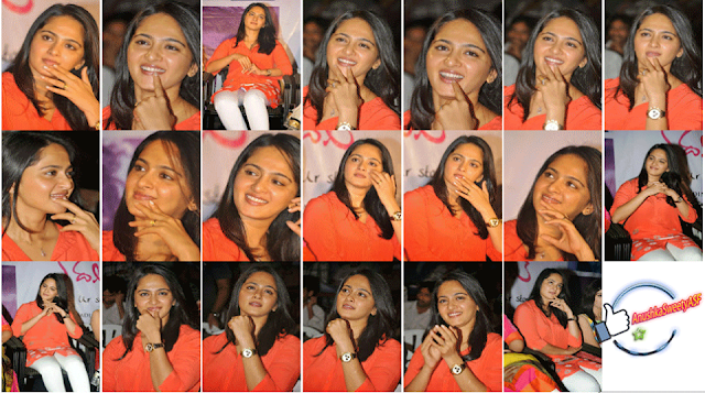 Anushka shetty smiling