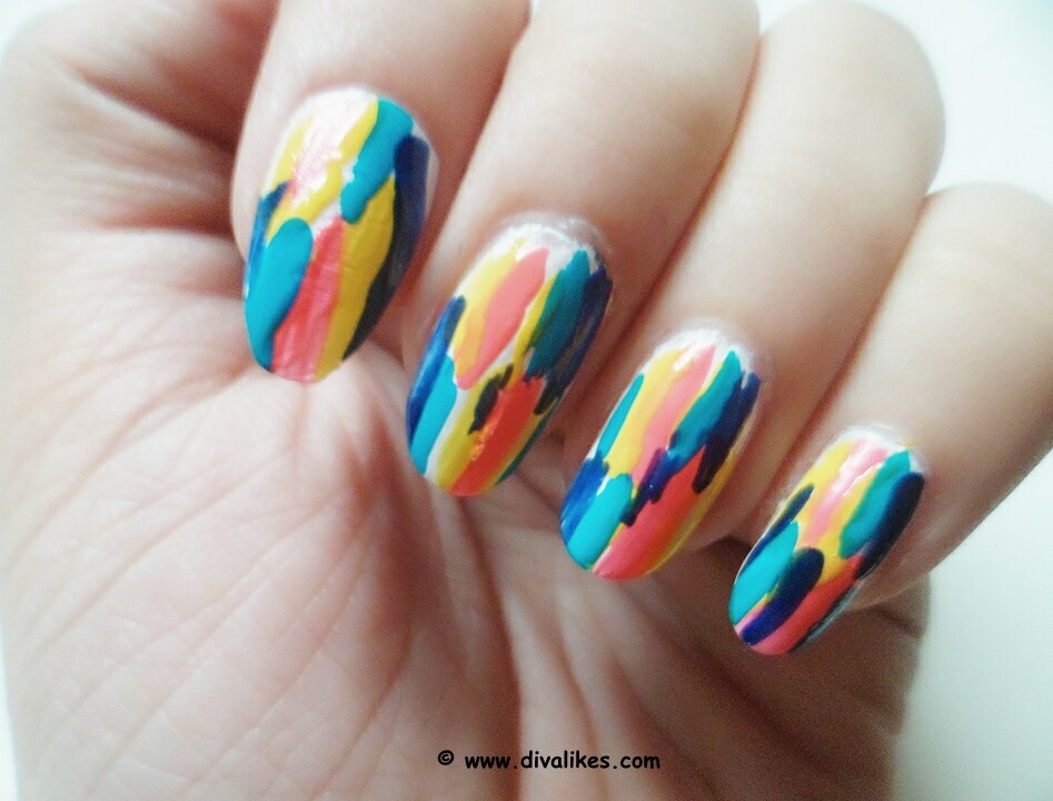 Abstract Nail Art Brush Stroke Ideas - wide 1