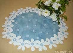 Flower tablecloth - daisies, tutorial