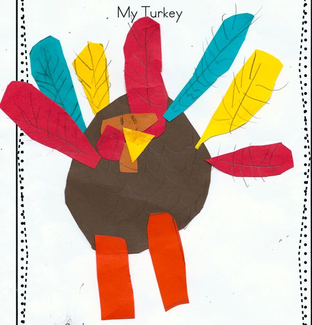 Blog Hoppin': Easy Thanksgiving Turkey Draw and Cut