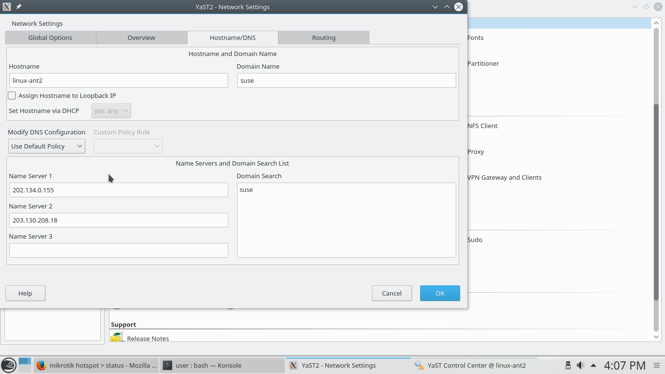 Hostname check. Hostname check