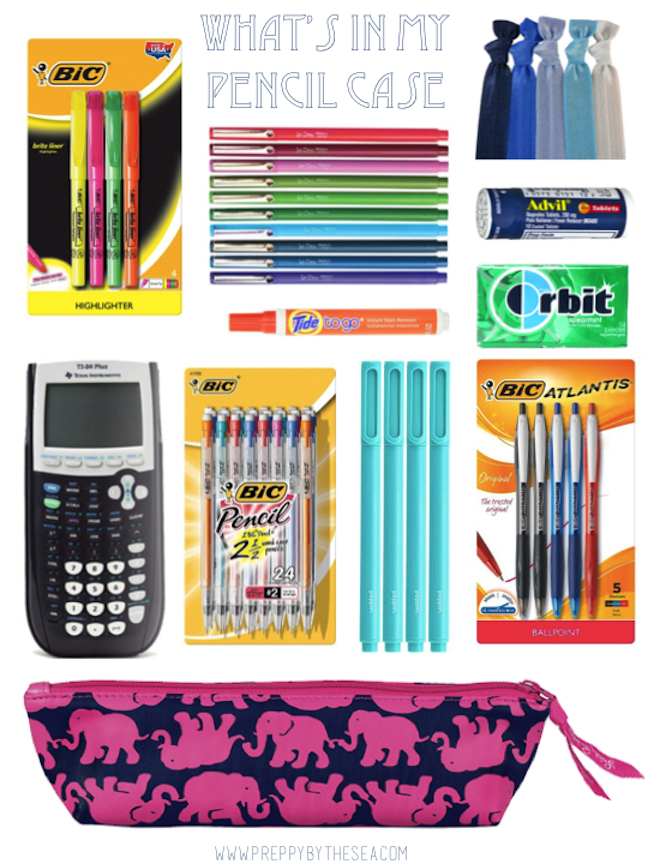 Preppy by the Sea What's in My Pencil Case