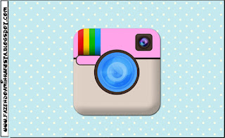 Fiesta de Instagram: Etiquetas para Candy Bar para Imprimir Gratis. Etiquetas de Fiesta de Instagram para imprimir gratis.